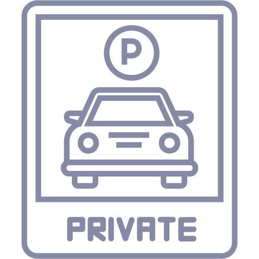  2 car private parking area